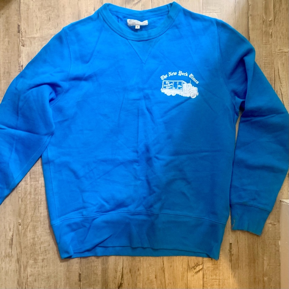 The New York Times Crewneck Sweatshirt in Blue Limited Edition